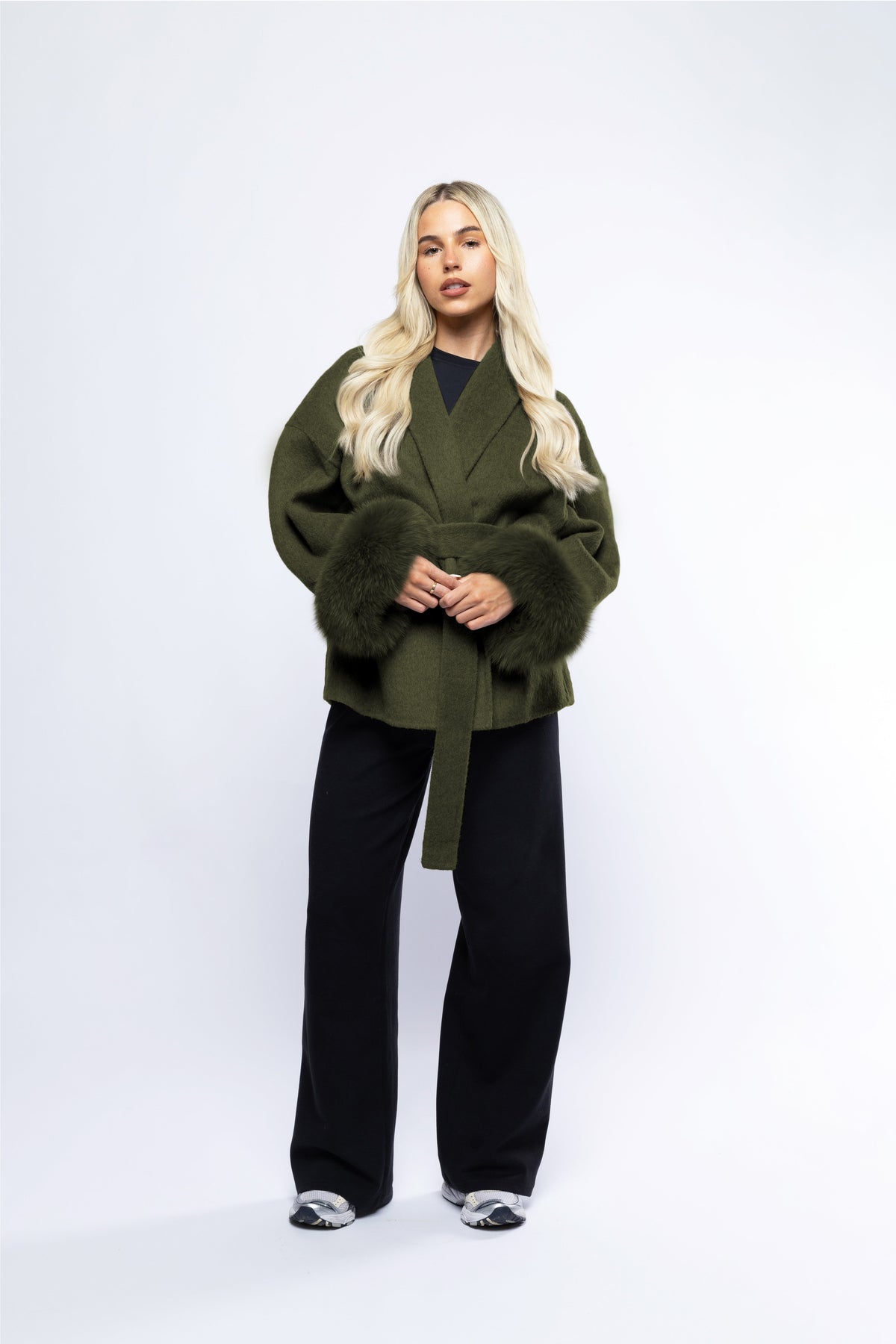 Blazer Aveludado com laço - Verde